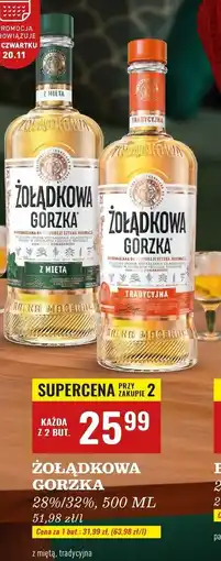 Biedronka Wódka Żołądkowa Gorzka Tradycyjna oferta