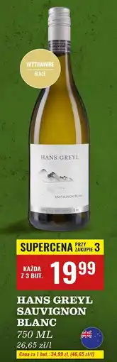Biedronka Wino Hans Greyl Sauvignon Blanc Dry oferta