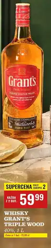 Biedronka Whisky Grant's Triple Wood oferta