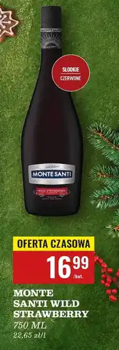 Biedronka Wino Monte Santi Wild Strawberry oferta
