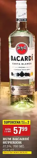 Biedronka Rum Bacardi Carta Blanca oferta