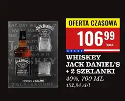 Biedronka Whiskey + 2 szklanki Jack Daniel's Old No. 7 oferta