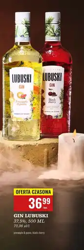 Biedronka Gin black cherry Lubuski oferta