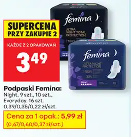 Biedronka Podpaski Femina oferta