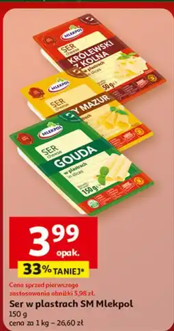 Auchan Ser królewski z kolna - plastry Mlekpol oferta