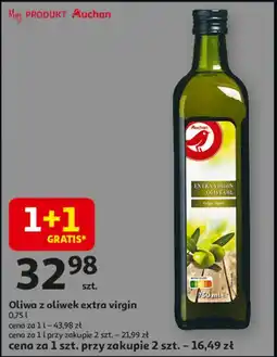 Auchan Oliwa z oliwek extra virgin Auchan oferta