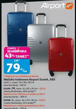 Auchan Walizka abs sismik rozm. l Airport oferta