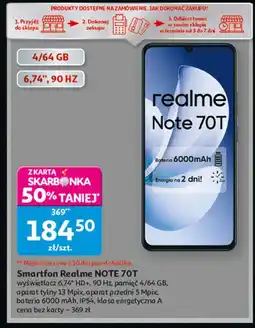Auchan Smartfon note 70t Realme oferta
