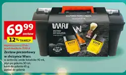 Auchan Zestaw w skrzynce classic płyn po goleniu 100 ml + woda kolońska krem do golenia 65 g pędzel Wars oferta