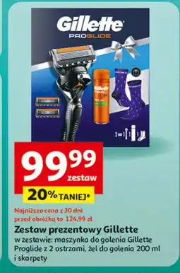 Auchan Maszynka do golenia proglide + żel 200 ml skarpetki Gillette Proglide oferta