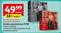 Auchan Zestaw w pudełku original dezodorant 150 ml + woda toaletowa 50 Str8 oferta