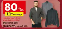 Auchan Sweter męski rozpinany s-3xl oferta