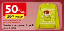 Auchan Sweter the grinch 98-128 oferta