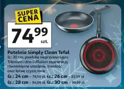Auchan Patelnia simply clean 26 cm Tefal oferta