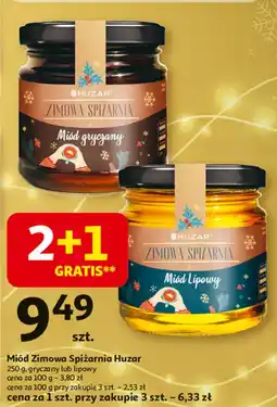 Auchan Miód lipowy Huzar oferta