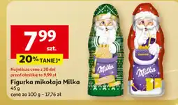 Auchan Mikołaj czekoladowy ciastko korzenne wanilia Milka oferta