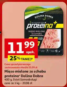 Auchan Mięso mielone ze schabu proteinowe Dolina Dobra oferta