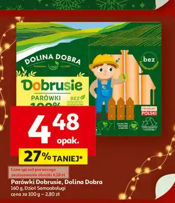 Parówki dobrusie z szynki Dolina Dobra