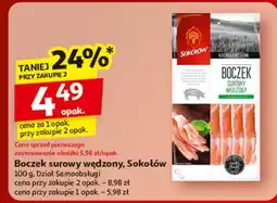 Auchan Boczek surowy wędzony Sokołów oferta