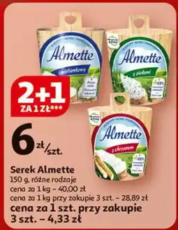 Auchan Serek z chrzanem Hochland Almette oferta