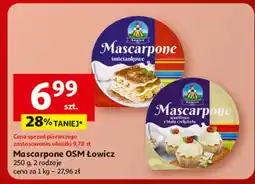Auchan Ser mascarpone Łowicz 1906 oferta