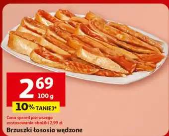 Auchan Brzuszki wędzone z łososia oferta