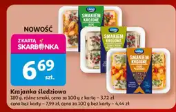 Auchan Śledzie smakiem krojone z pietruszką i czerwowym pieprzem Lisner oferta