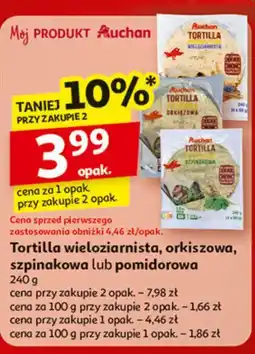 Auchan Tortilla pomidorowa Auchan oferta