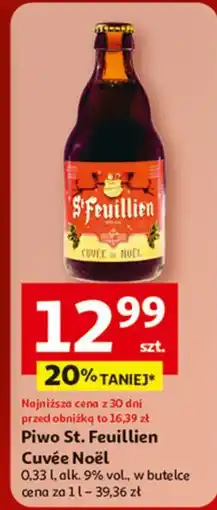 Auchan Piwo cuvee noel St. Feuillien oferta
