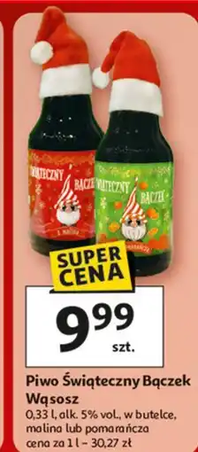 Auchan Piwo świąteczny bączek pomarańcza Wąsosz oferta
