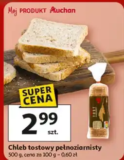 Auchan Chleb tostowy pełnoziarnisty Auchan Różnorodne (Logo Czerwone) oferta