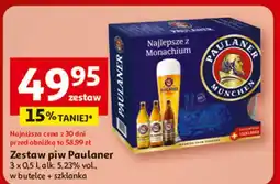 Auchan Piwo + szklanka Paulaner oferta