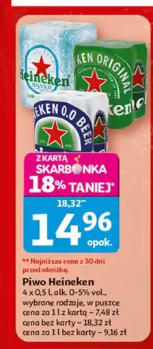 Auchan Piwo Heineken Silver oferta