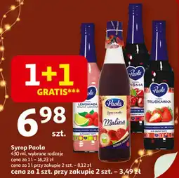 Auchan Syrop malina limonka Paola Lemoniada oferta