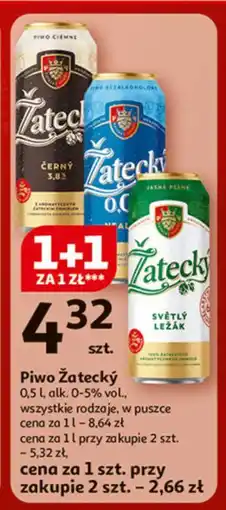 Auchan Piwo Zatecky Cerny oferta
