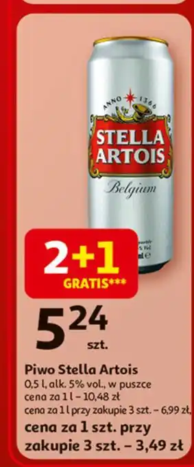 Auchan Piwo Stella Artois oferta