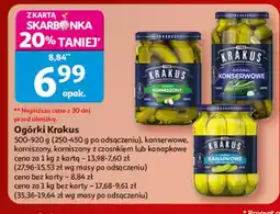 Auchan Ogórki kanapkowe pikle Krakus Maspex oferta