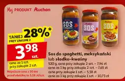 Auchan Sos do spaghetti Auchan oferta