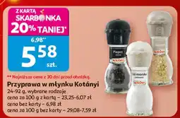 Auchan Pieprz czarny Kotanyi oferta