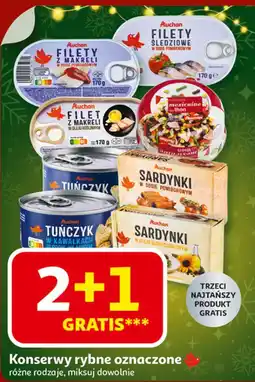Auchan Sałatka z tuńczykiem meksykańska Auchan Różnorodne (Logo Czerwone) oferta