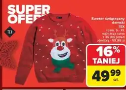 Carrefour Sweter świąteczny TEX oferta