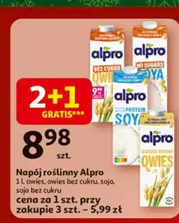 Auchan Napój sojowy bez cukru Alpro oferta