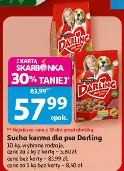 Auchan Karma dla psa drób-warzywa Purina Darling oferta