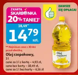 Auchan Olej uniwersalny rzepakowy Podniesiony Kciuk oferta