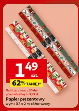 Auchan Papier prezentowy 2 m oferta