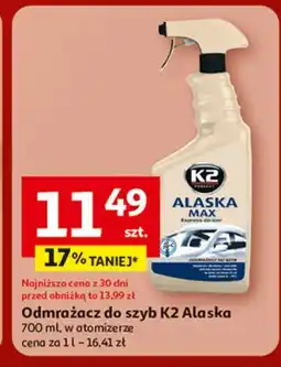 Auchan Odmrażacz do szyb z atomizerem K2 Alaska oferta