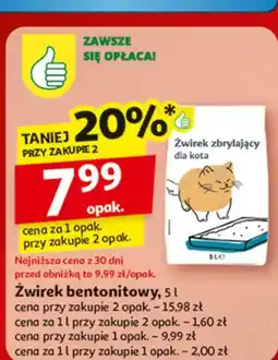 Auchan Żwirek dla kota Podniesiony Kciuk oferta