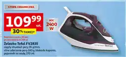 Auchan Żelazko fv2835 Tefal oferta