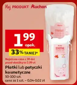 Auchan Patyczki kosmetyczne Auchan oferta