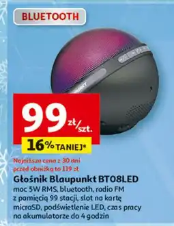 Auchan Głośnik bt08led Blaupunkt oferta